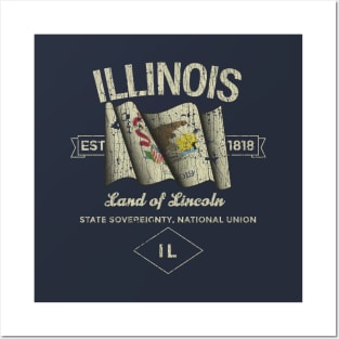 Illinois 1818 Posters and Art